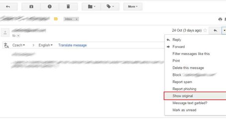SPAM: Co je hlavička zprávy a jak jí přeposlat?