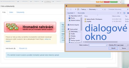 Poski REAL: Neotevírá se vám dialogové okno hromadného nahrávání? Máme řešení