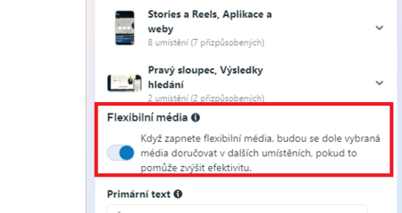 Meta rozšiřuje možnosti zobrazování reklam díky „Flexible Media“