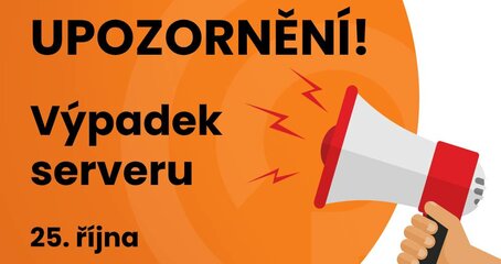 ⚠️ Upozornění: Výpadek serveru 25. října