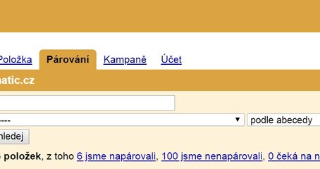 Párování na Zboží.cz není kvantová fyzika