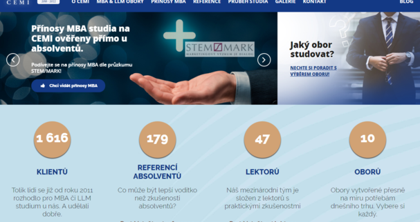 Webové stránky pro rychlý start podnikání