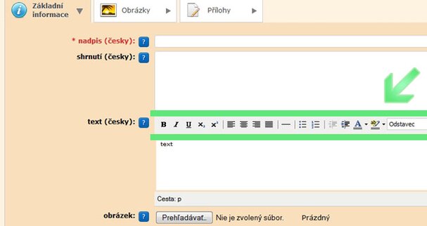 Jak pracovat ve WYSIWYG editoru - základy práce s obrázky