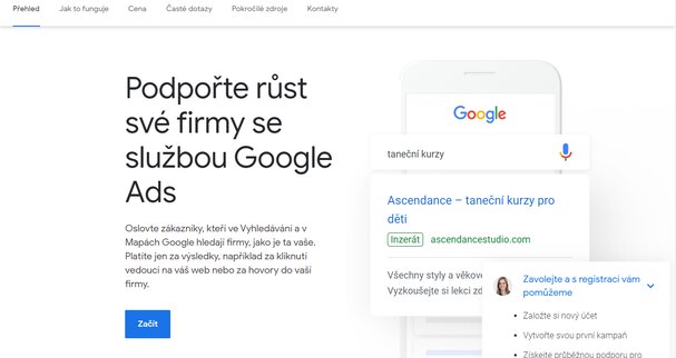 Jak nastavit Google Ads - založení a nasdílení účtu