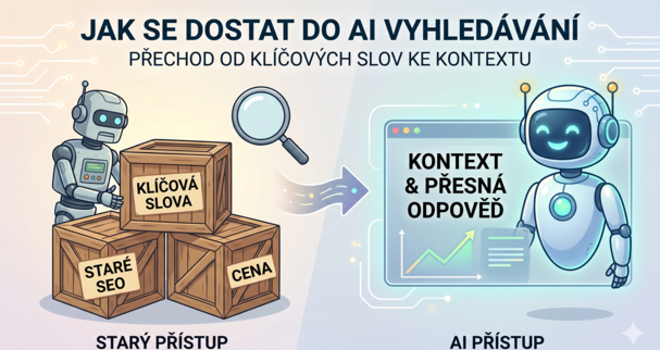 Jak se dostat do AI vyhledávání: Od klíčových slov ke kontextu