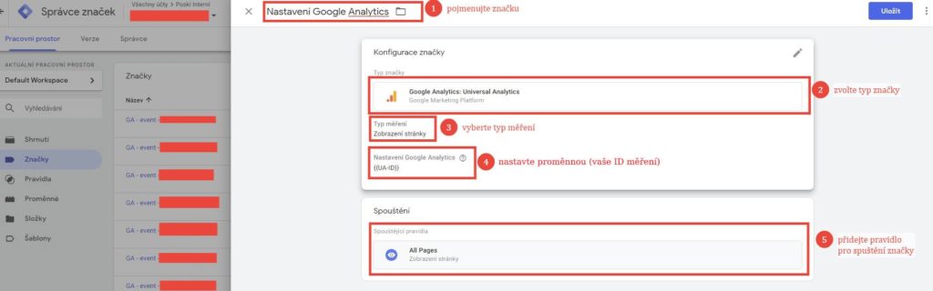 Nastavení Google Analytics v Google Tag Manageru